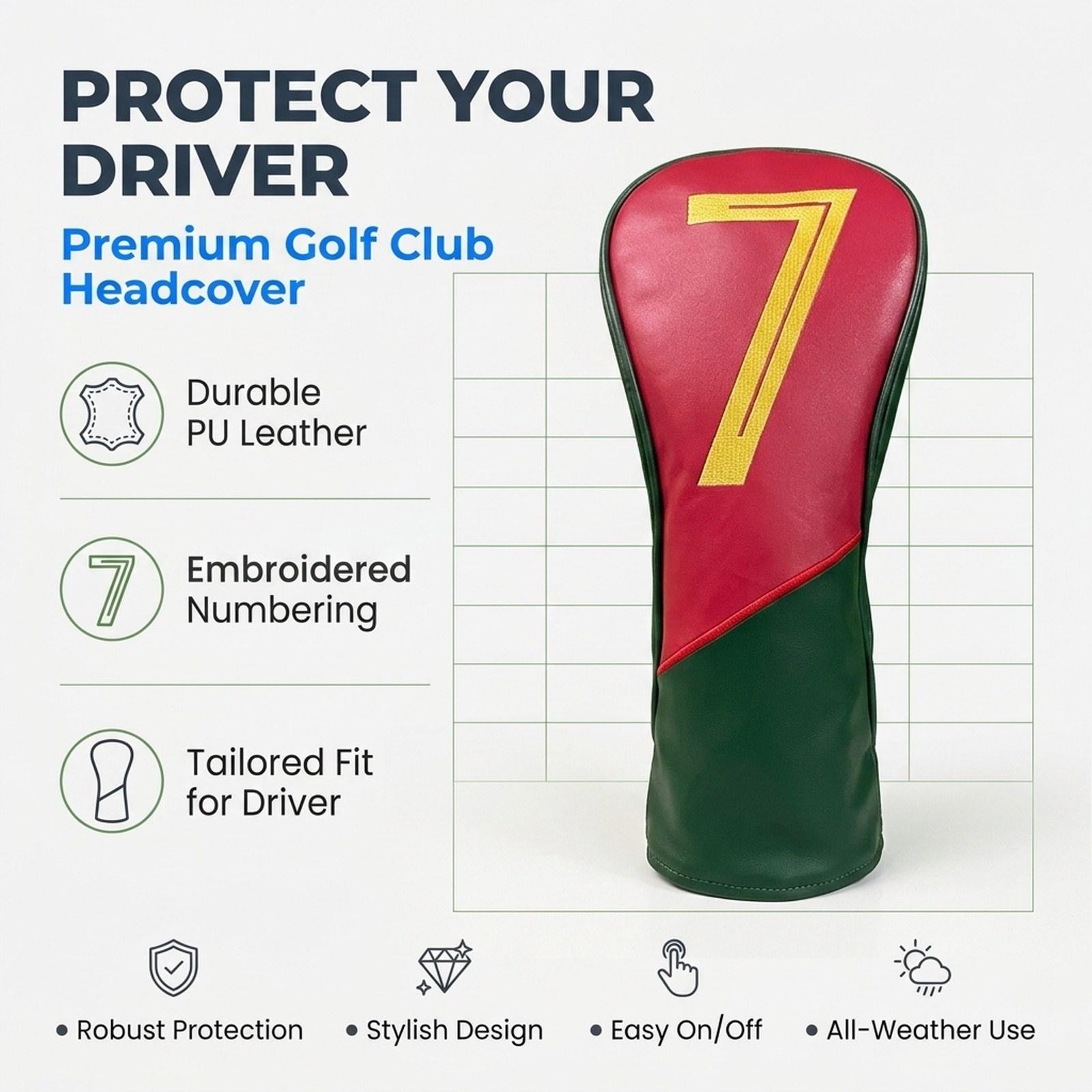 Golf Equipment Gifts - Copricapo impermeabile in PU per mazze