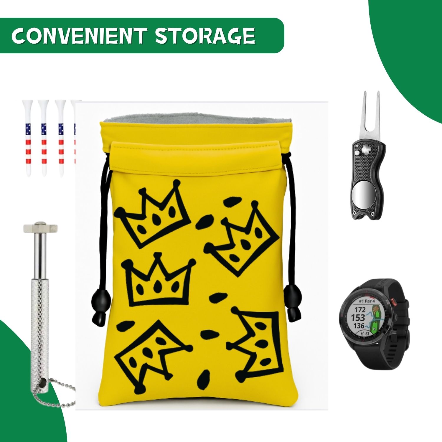 Borsa portaoggetti Crown Golf, - Golf Equipment Stores recensione e prezzo