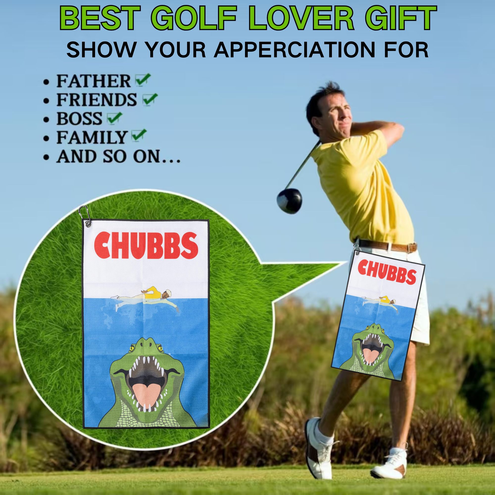 Asciugamano da golf Fun Happy  - Golf Equipment Stores recensione e prezzo