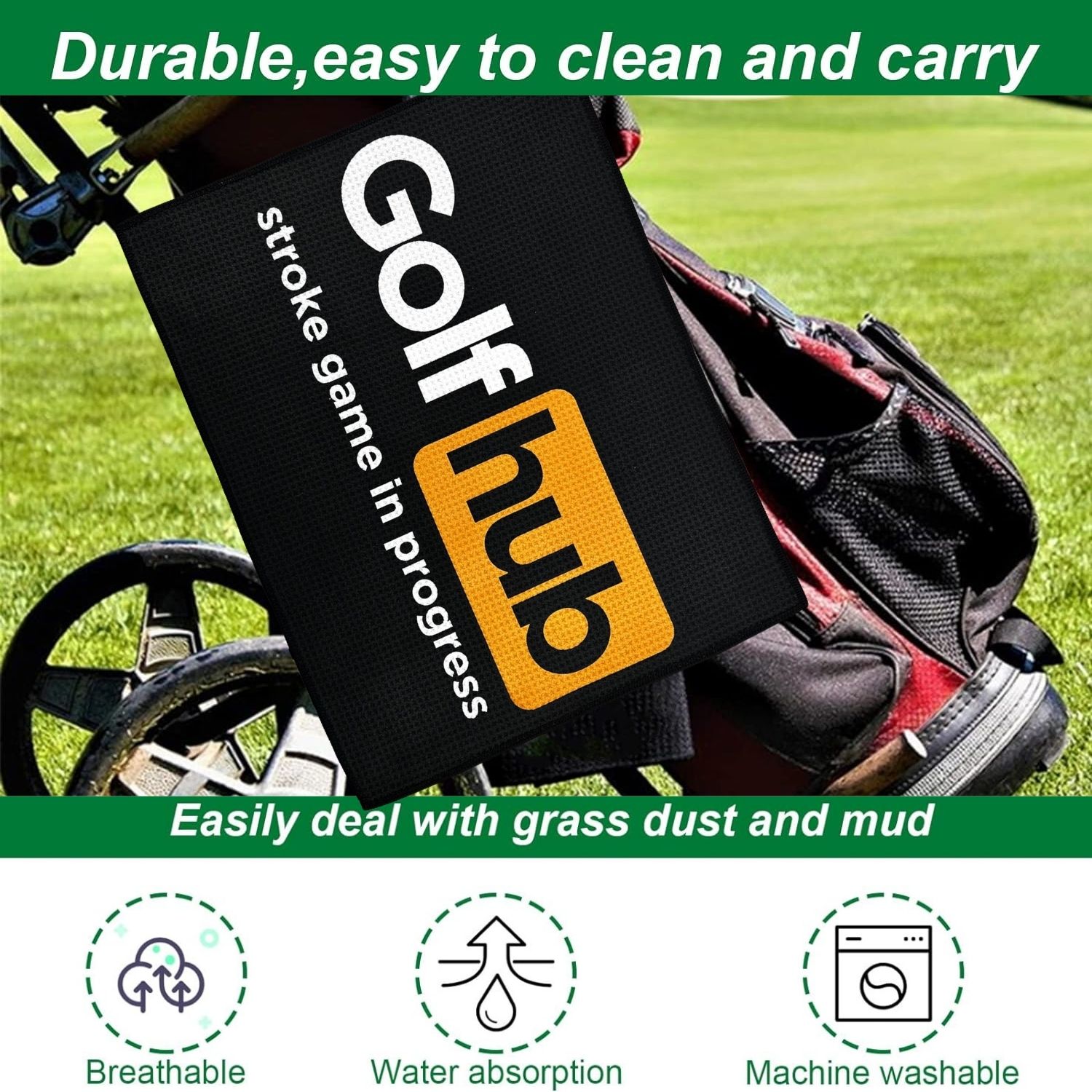 Divertente asciugamano da golf - Golf Equipment Stores recensione e prezzo